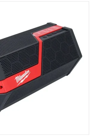 Milwaukee M12-18 JSSP-0 haut-parleur sur batterie 12 - 18 V Bluetooth (4933459275) IP54 Solo - sans batterie, sans chargeur Nouvel Arrivage