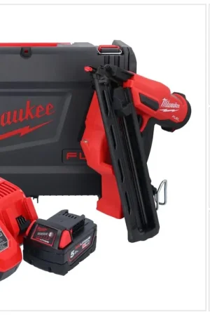 Cloueur sur batterie Milwaukee M18 FN15GA-501X 18 V sans balais 32 - 64 mm + 1x batterie 5,0 Ah + chargeur + boîtier HD Expédition Rapide
