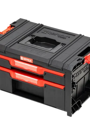 Affaire À Saisir Qbrick System PRO Drawer 2 Toolbox 2.0 Expert empilable 450 x 310 x 244 mm 4,5 l 9,5 l IP54 avec deux tiroirs 10 inlays et 6 séparateurs
