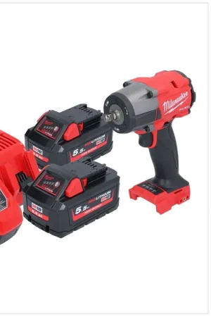 Authentique Milwaukee M18 FMTIW2F38-552 clé à chocs sans fil 18 V 745 Nm 3/8'' sans balais + 2x batterie 5,5 Ah + kit chargeur