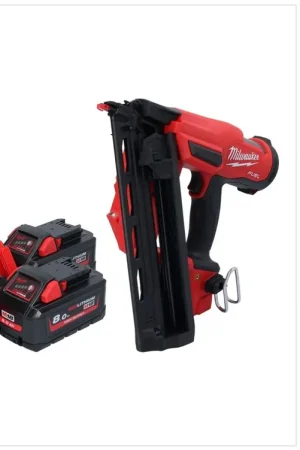 Prix Réduit Milwaukee M18 FN16GA-802 Cloueur sans fil 18 V 32 - 64 mm Brushless + 2x batterie 8,0 Ah + chargeur