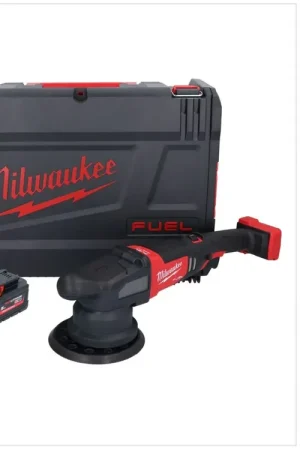 Vente Flash Polisseuse excentrique sur batterie Milwaukee M18 FROP21-552X 18 V 150 mm brushless + 2x batteries 5,5 Ah + chargeur + boîtier HD