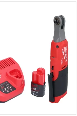 Dernier Modèle Cliquet à batterie Milwaukee M12 FHIR14-201 12 V 47 Nm 1/4" brushless + 1x batterie 2,0 Ah + chargeur
