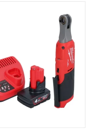 Bon Plan Cliquet à batterie Milwaukee M12 FHIR14-401 12 V 47 Nm 1/4" brushless + 1x batterie 4,0 Ah + chargeur
