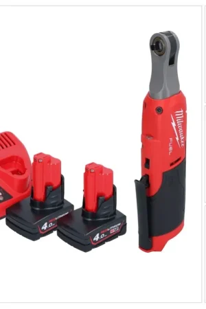 Cliquet à batterie Milwaukee M12 FHIR14-402 12 V 47 Nm 1/4" brushless + 2x batterie 4,0 Ah + chargeur Offre Limitée