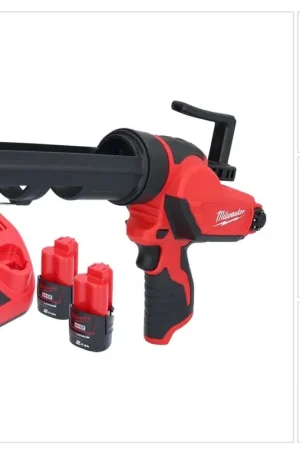 Milwaukee M12 PCG/310-202 Presse à cartouche sans fil 12 V 310 ml + 2 batteries 2,0 Ah + chargeur Soldes