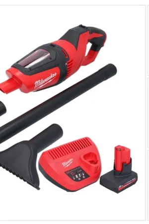 Aspirateur à batterie Milwaukee M12 HV-501 12 V + 1x batterie 5,0 Ah + chargeur Soldes