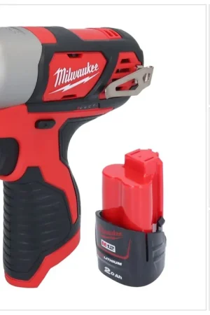Soldes Milwaukee M12 BIW38-201 Clé à choc sans fil 12 V 135 Nm 3/8 + 1x batterie 2,0 Ah - sans chargeur