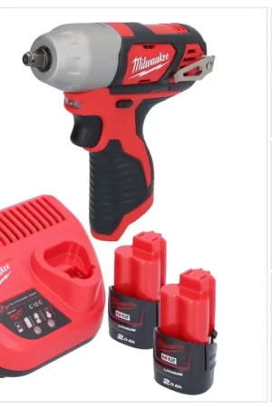 Milwaukee M12 BIW38-202 Clé à choc sans fil 12 V 135 Nm 3/8 + 2x batterie 2,0 Ah + chargeur Acheter Direct