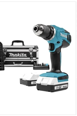 Makita DF 457 DWEX2 Perceuse-visseuse sans fil 18 V 42 Nm série G + 2x batterie 1,5 Ah + chargeur + 70 pcs. d'accessoires + coffret Promotion