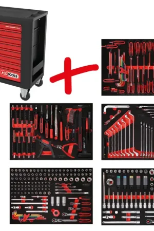 KS TOOLS Composition pour servante d’atelier Performanceplus P15 avec 299 outils pour 5 tiroirs ( 815.5299 ) Affaire À Saisir
