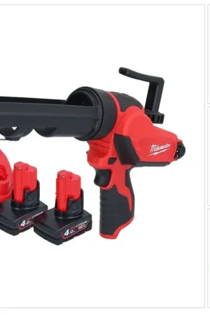 Pistolet à cartouche à batterie Milwaukee M12 PCG/310-402 12 V 310 ml + 2x batteries 4,0 Ah + chargeur Offre Exclusive
