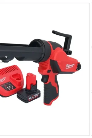 Pistolet à cartouche à batterie Milwaukee M12 PCG/310-601 12 V 310 ml + 1x batterie 6,0 Ah + chargeur Solde