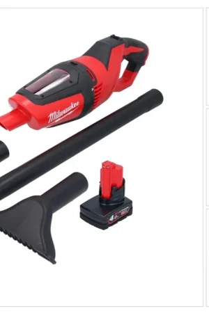 Aspirateur à batterie Milwaukee M12 HV-401 12 V + 1x batterie 4,0 Ah - sans chargeur Haute Qualité