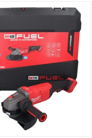 Meuleuse d'angle sur batterie Milwaukee M18 ONEFLAG230XPDB-0C 18 V 230 mm (4933478782) brushless + HD Box - sans batterie, sans chargeur Vente Directe