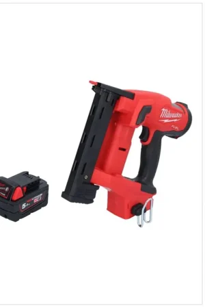 Affaire À Saisir Milwaukee M18 FNCS18GS-501X agrafeuse sans fil 18 V 9,5 - 38 mm sans balai + 1x batterie 5,0 Ah + chargeur + boîte HD