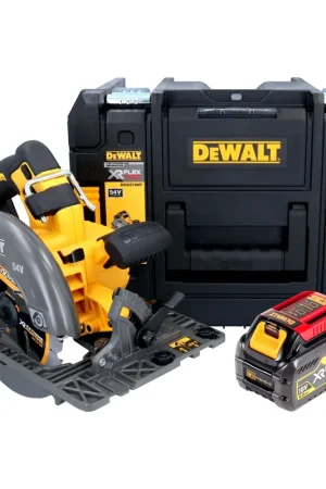 Promotion DeWalt DCS 579 NT Scie circulaire à main sans fil 54 V FlexVolt 190 mm Brushless + 1x batterie 6,0 Ah + TSTAK - sans chargeur