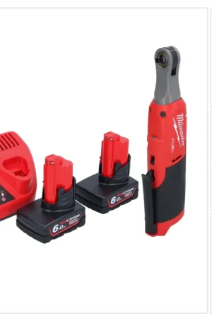 Cliquet à batterie Milwaukee M12 FHIR14-602 12 V 47 Nm 1/4" brushless + 2x batterie 6,0 Ah + chargeur Promotion Saisonnière