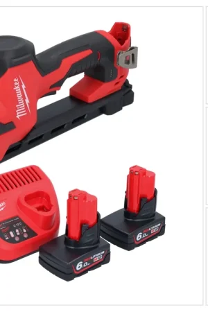 Dernière Chance Milwaukee M12 BCST-602 Agrafeuse sans fil 12 V 19 x 25,4 mm + 2x batterie 6,0 Ah + chargeur