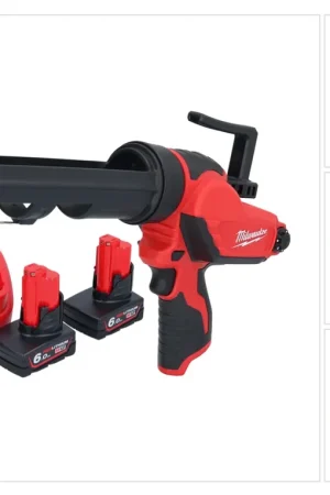 Nouvelle Collection Pistolet à cartouche à batterie Milwaukee M12 PCG/310-602 12 V 310 ml + 2x batteries 6,0 Ah + chargeur