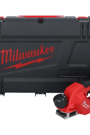 Raboteuse sur batterie Milwaukee M12 BLP-0X 12 V 51 mm brushless + boîtier HD (4933492850) - sans batterie, sans chargeur Usine Directe