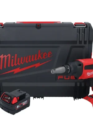 Achetez Aujourd'hui Milwaukee M18 FSG-501X Visseuse pour cloisons sèches sans fil 18 V 13 Nm Brushless + 1x batterie 5,0 Ah + HD Box - sans chargeur