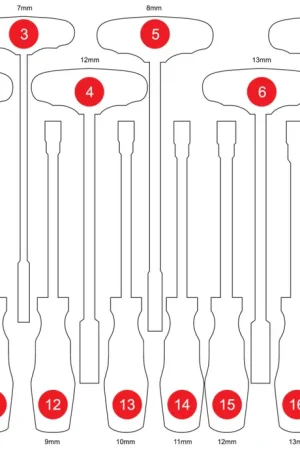 KS TOOLS Insert en mousse vide pour 811.2018 ( 811.2018-97 ) Solde