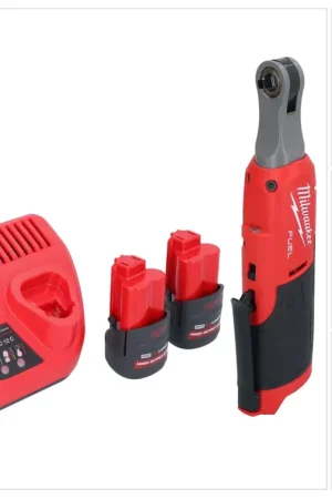 Cliquet à batterie Milwaukee M12 FHIR14-252 12 V 47 Nm 1/4" brushless + 2x batterie 2,5 Ah + chargeur Prix Bas