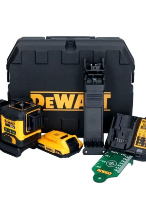 Offre Exclusive DeWalt DCLE 34031 D1 Laser à ligne sans fil 18 V 3x 360 grn + 1x batterie 2,0 Ah + chargeur + Coffret