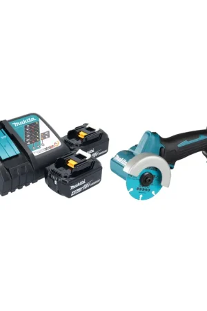 Makita DMC 300 RM Meuleuse d'angle sans fil 18 V 76 mm Brushless + 2x batterie 4,0 Ah + chargeur Prix Choc
