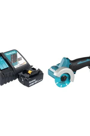 Offre Spéciale Makita DMC 300 RT1 Meuleuse d'angle sans fil 18 V 76 mm Brushless + 1x batterie 5,0 Ah + chargeur