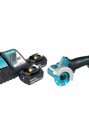 Bon Plan Makita DMC 300 RG Meuleuse d'angle sans fil 18 V 76 mm Brushless + 2x batterie 6,0 Ah + chargeur