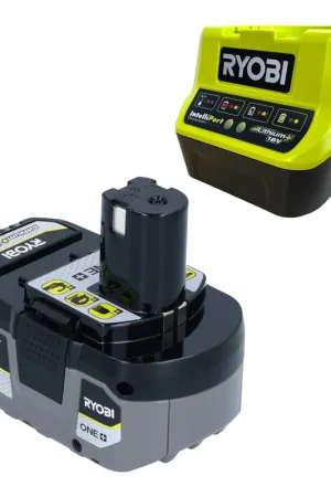 Prix Cassé RYOBI RC18120-150X Kit de démarrage avec 1x RB18L50 batterie 18 V 5,0 Ah et RC18120 batterie chargeur rapide
