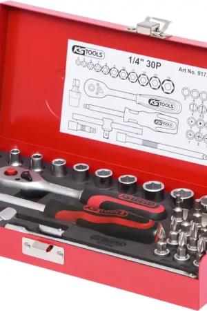 KS TOOLS 1/4' Coffret de douilles, 30 pcs ( 917.4030 ) Super Prix