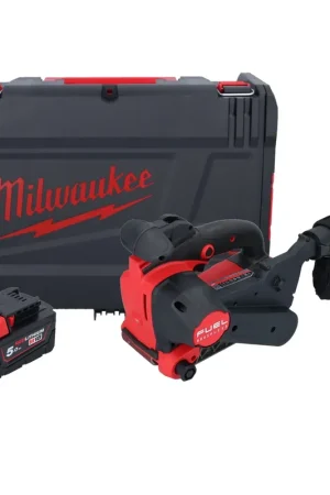 Ponceuse à bande sans fil Milwaukee M18 FBTS75-501X 18 V 75 x 457 mm sans balais + 1x batterie 5,0 Ah + boîtier HD - sans chargeur Jusqu'à Épuisement Des Stocks