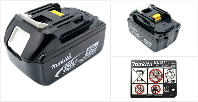 Makita BL 1840 B Batteries 18V 4 Ah Li-Ion - 2 pièces Super Prix