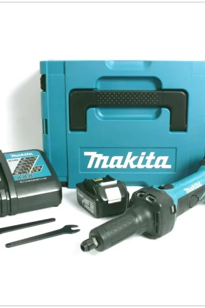 Must-Have Makita DGD 800 RFJ Meuleuse droite sans fil 18V + 2x Batteries 3,0Ah + Chargeur + Coffret de transport Makpac