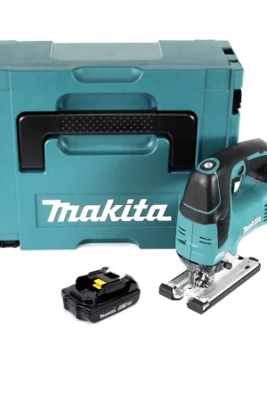 Makita DJV 182 Y1J Scie sauteuse pendulaire sans fil 18V, sans balai + 1x Batterie 1,5Ah + Coffret Makpac - sans chargeur Offre Du Jour