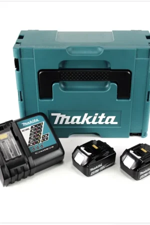 Prix Promo Makita Power Source Kit 18V + 2x Batteries BL1840B 4,0Ah + Chargeur DC18RC + Coffret Makpac ( 197494-9 )