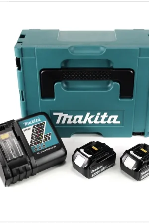 Affaire À Saisir Makita Power Source Kit 18V + 2x Batteries BL1830B 3,0Ah + Chargeur DC18RC ( 196693-0 ) + Coffret Makpac