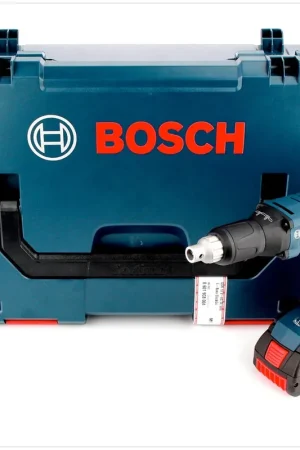 Vente Directe Bosch GSR 18 V-EC TE Visseuse à cloison sèche sans fil 18V 25Nm Brushless + 1x Batterie 6,0Ah + Coffret L-Boxx - sans chargeur