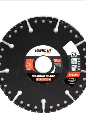 Réduction WellCut Diamond Blade Disque à tronçonner diamanté - 125 x 22,2 mm Special (333 - 125 / 22)