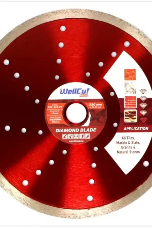 Meilleur Prix WellCut Diamond Blade Disque à tronçonner diamanté 230 x 22,2 mm Application Continuous (222 230 / 22)