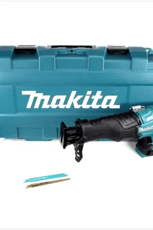 Bon Marché Makita DJR 360 ZK Scie récipro sans fil 2x 18 V avec boîtier - sans accessoires, ni Batteries, ni Chargeur