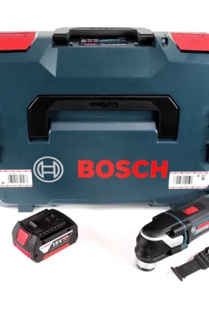 Bosch GOP 18 V-28 Professional Brushless Outil multifonctions découpeur-ponceur sans fil avec StarlockPlus + boîtier L-Boxx + 1x Batterie GBA 5,0 Ah - sans Chargeur Meilleur Choix