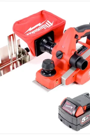 Petit Prix Milwaukee M18 BP - 501 Rabot sans fil 18 V + 1x Batterie M18 B5 5,0 Ah