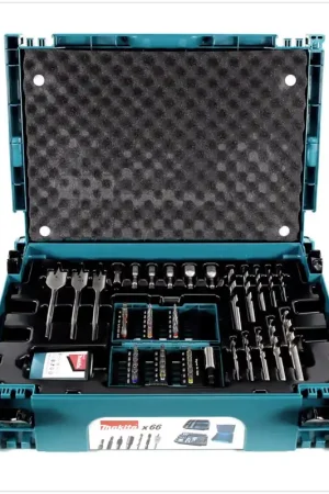 Jusqu'à Épuisement Des Stocks Makita B - 43044 - Ensemble Accessoires 66 pièces avec Coffret Makpac