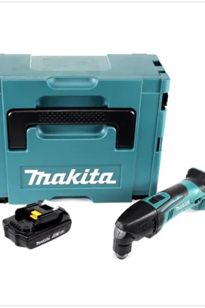Super Prix Makita DTM 50 Y1J 18V Li-Ion Découpeur-ponceur Multifonctions sans fil avec boîtier Makpac + 1x Batterie BL 1815 1,5 Ah - sans Chargeur