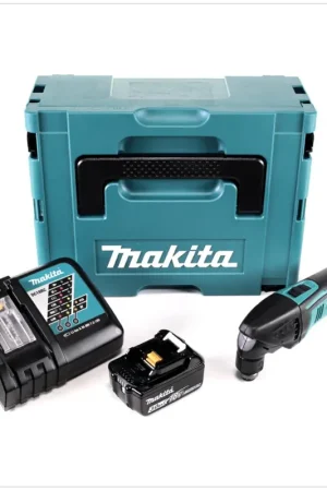 Achetez Aujourd'hui Makita DTM 50 RF1J Outil multifonctions sans fil 18V Li-Ion en Makpac + 1x batterie 3,0 Ah + 1x chargeur