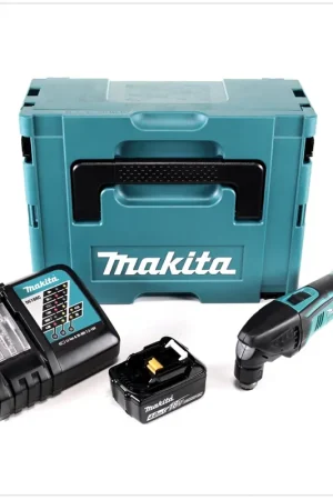 Makita DTM 50 RM1J Outil multifonctions sans fil 18V Li-Ion en Makpac avec batterie 4 Ah et chargeur Certifié